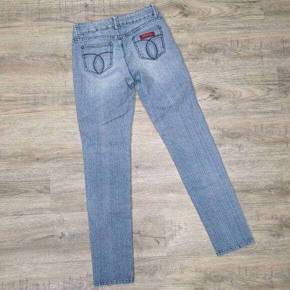 Sassoon Ooh La La Skinny Leg Shuffle Light Wash Jeans Size 6 - Vintage 1980's - Picture 6 of 8